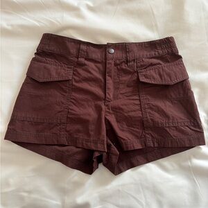 Divided Chocolate Brown Women's Cargo Shorts